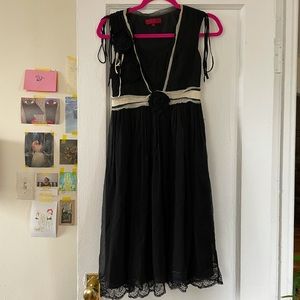 Kenzo black silk dress